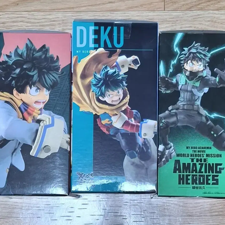 [BUNJANG] My Hero Academia Izuku Midoriya Figure Set (3 Types) / 나의 히어로 아카데미아 미도리야 이즈쿠 피규어 3종 세트