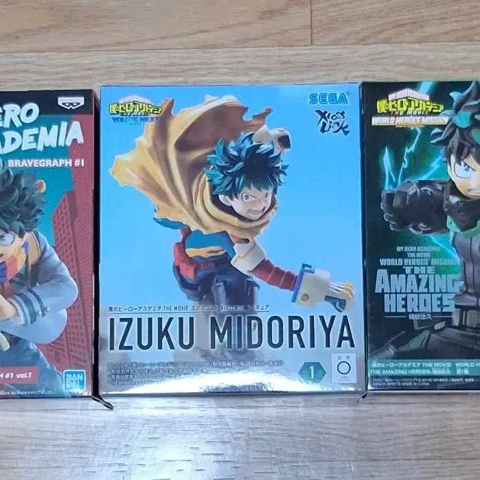 [BUNJANG] My Hero Academia Izuku Midoriya Figure Set (3 Types) / 나의 히어로 아카데미아 미도리야 이즈쿠 피규어 3종 세트