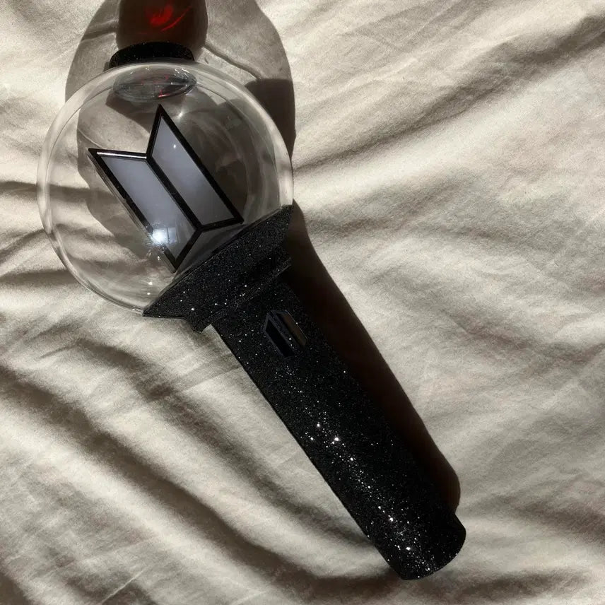 [BUNJANG] BTS Army Bomb Skin Sticker Glitter Black / 사미밤 스티커 빤짝이 블랙 bts 응원봉 스킨 아미밤꾸미기 판매 사미밤렌