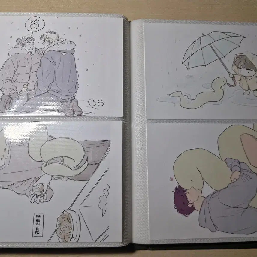 [BUNJANG] How to Embrace a God BL Webtoon Print Box Bundle / 신을 품는 방법 신품법 bl 웹툰 프박 프린팅 박스 일괄