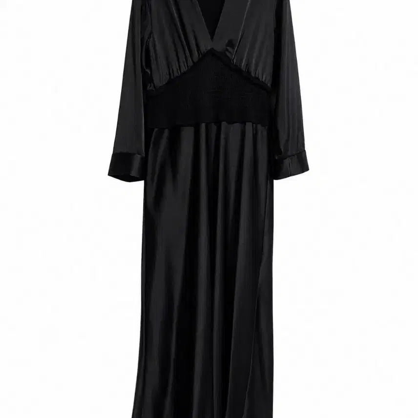 [BUNJANG] Sandro Smock Band Flare Dress / 산드로 스목 밴드 플레어 드레스