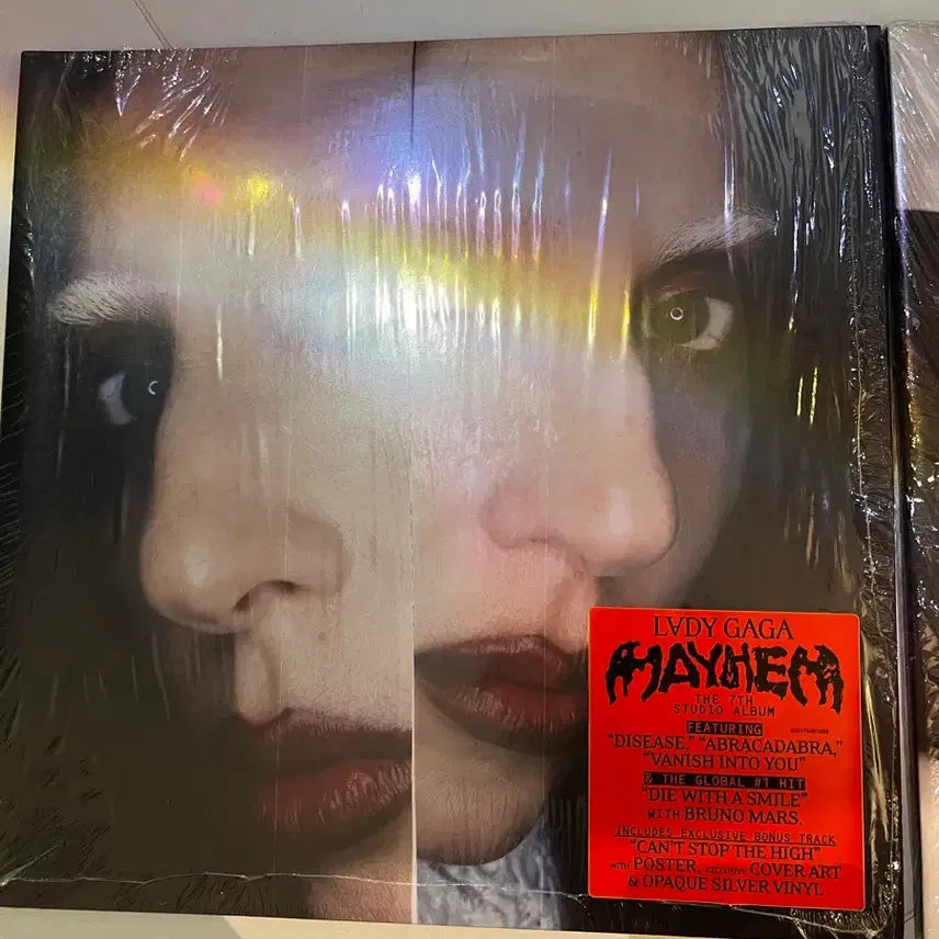 [SOLD OUT] 레이디 가가 mayhem LP 실버 바이닐 단순개봉 미사용