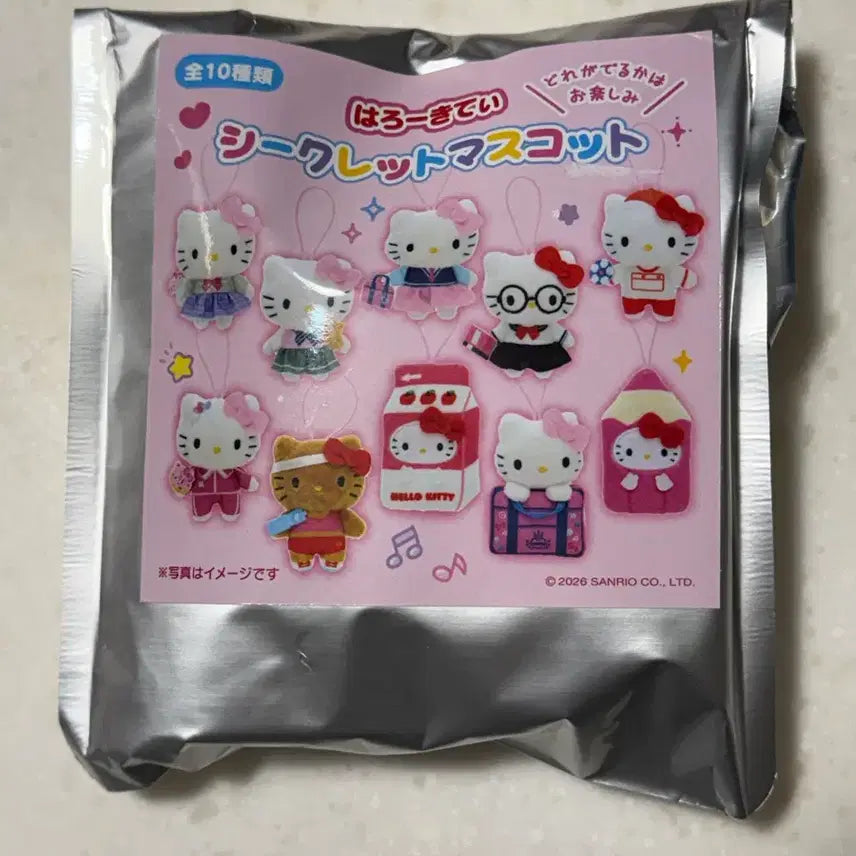 [BUNJANG] Sanrio Hello Kitty School Collection Plush Keychain (School Uniform) / 산리오 헬로키티 스쿨 컬렉션 인형 키링 교복키티