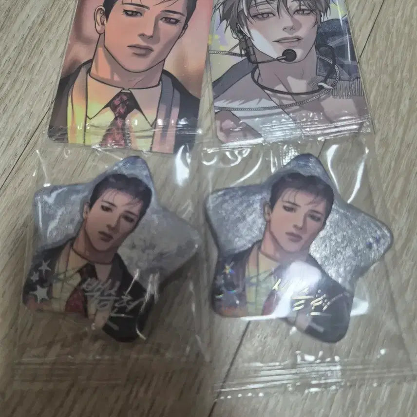[BUNJANG] Sparkles Resin Baek Seung Hyun Chan Badge Bundle Set / 레진 스파클즈 조개소년 발화 백승현 캔뱃지 2 승현 유타 포카 세트