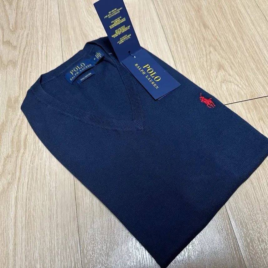 [BUNJANG] Polo Ralph Lauren Pima Cotton Vest Navy M New / 정품) 폴로 랄프로렌 피마코튼 조끼 네이비 M 새상품