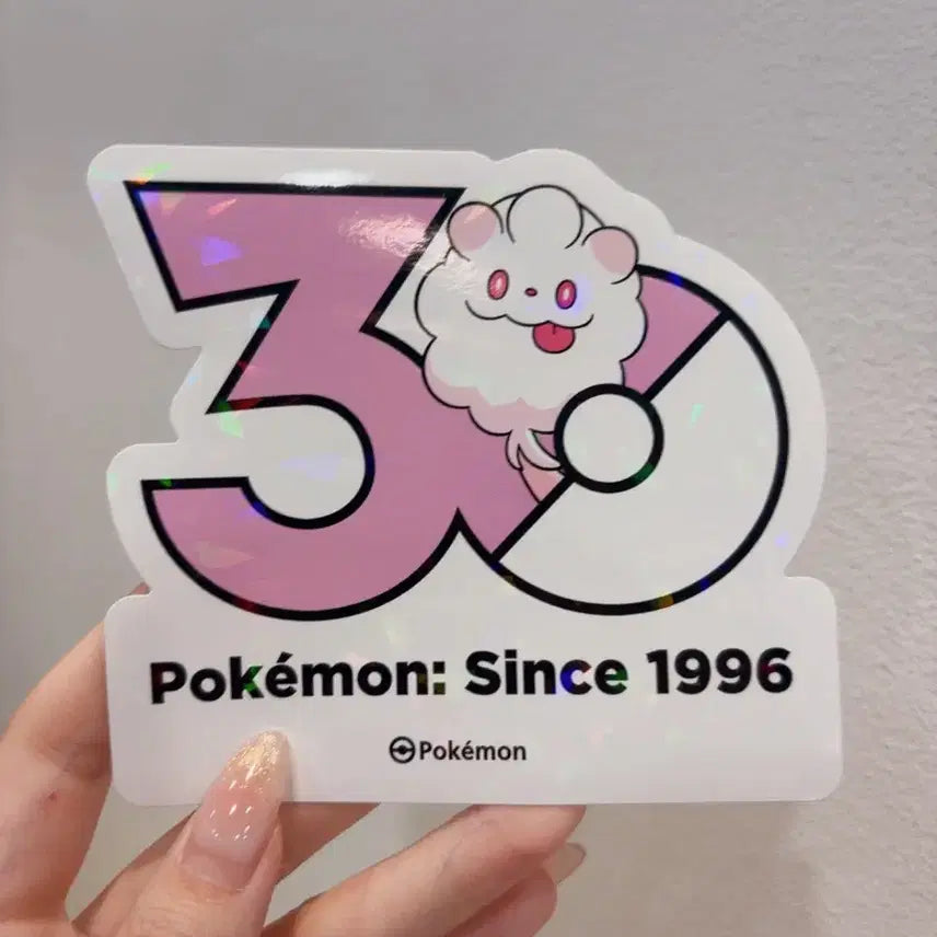[BUNJANG] Naroom Puff Pokemon 30th Anniversary Holographic Sticker Sheet / 나룸퍼프 포켓몬 30주년 스티커