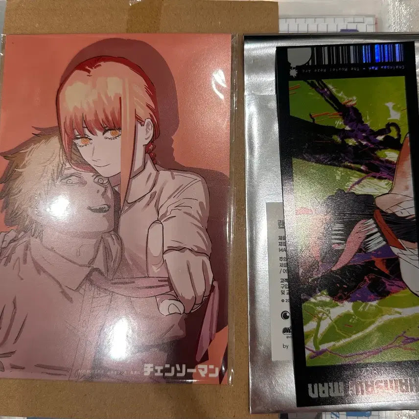 [BUNJANG] Chainsaw Man Makima Original Art Special Ticket Set / 마키마 원화 특전,체인소맨 팝업 티켓 2종 세트
