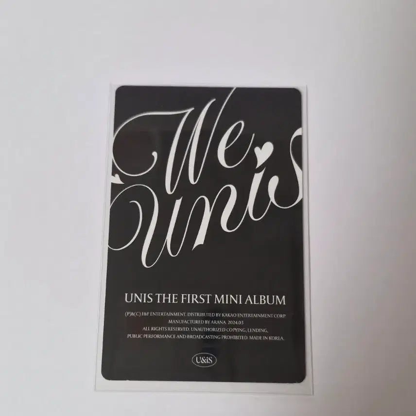 [BUNJANG] UNIS Im Seo Won Photocard / 유니스 임서원 포카