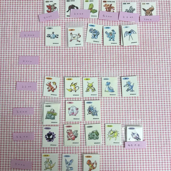 [BUNJANG] 30th Anniversary Pokemon Tteokbokkki Stickers / (매일업뎃) 30주년 포켓몬 띠부씰 30주년 아트워크 포켓몬 띠부씰