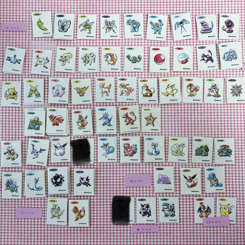 [BUNJANG] 30th Anniversary Pokemon Tteokbokkki Stickers / (매일업뎃) 30주년 포켓몬 띠부씰 30주년 아트워크 포켓몬 띠부씰