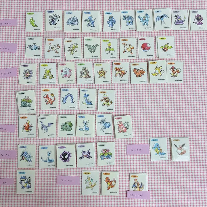 [BUNJANG] 30th Anniversary Pokemon Tteokbokkki Stickers / (매일업뎃) 30주년 포켓몬 띠부씰 30주년 아트워크 포켓몬 띠부씰