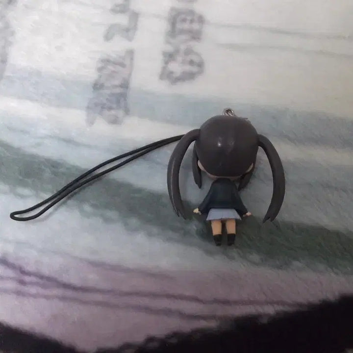 [BUNJANG] K-ON! Azusa Nakano Nendoroid Figure Keychain Strap / 케이온 나카노 아즈사 넨도 피규어 키링 스트랩 고전 미소녀
