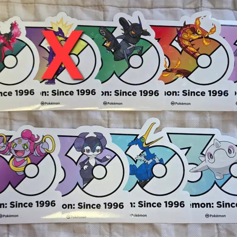 [BUNJANG] Pokemon 30th Anniversary Logo Sticker Galar Exeggutor, Salazzle, Appletun, Grimmsnarl, Hoopa / 포켓몬 30주년 로고스티커 가라르 엑스레그 다태우지네 윽우지 에써르 후파