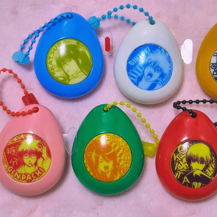 [BUNJANG] Gintama Voice Egg Keychain Gintoki Katsura Sougo Hijikata Ginpachi MachiBoke / 은혼 보이스키링 보이스에그 긴토키 카츠라 소고 히지카타 긴파치 마치보케