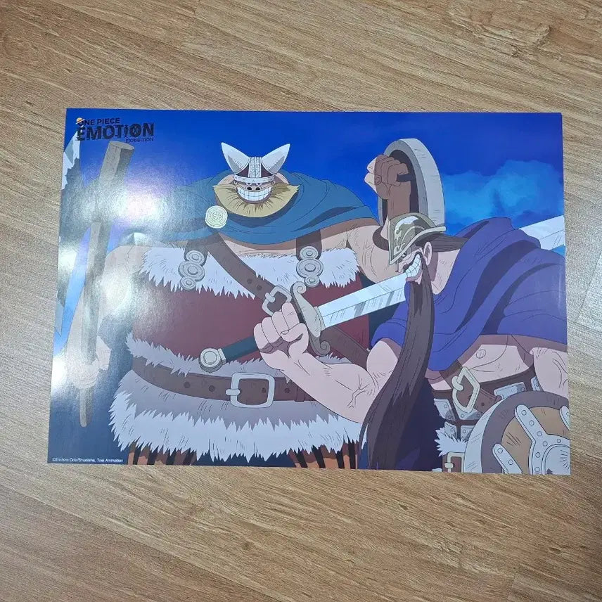 [BUNJANG] One Piece Emotion Exhibition Week 4 Lucky Draw A3 Poster (Doggy &amp; Brogy) / 원피스 이모션 전시 4주차 특전 도기&amp;브로기 A3 포스터