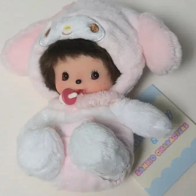 [BUNJANG] Monchhichi Sanrio My Melody Bebichhichi Doll (Tag Included) / 몬치치 산리오 마이멜로디 베비치치 택o