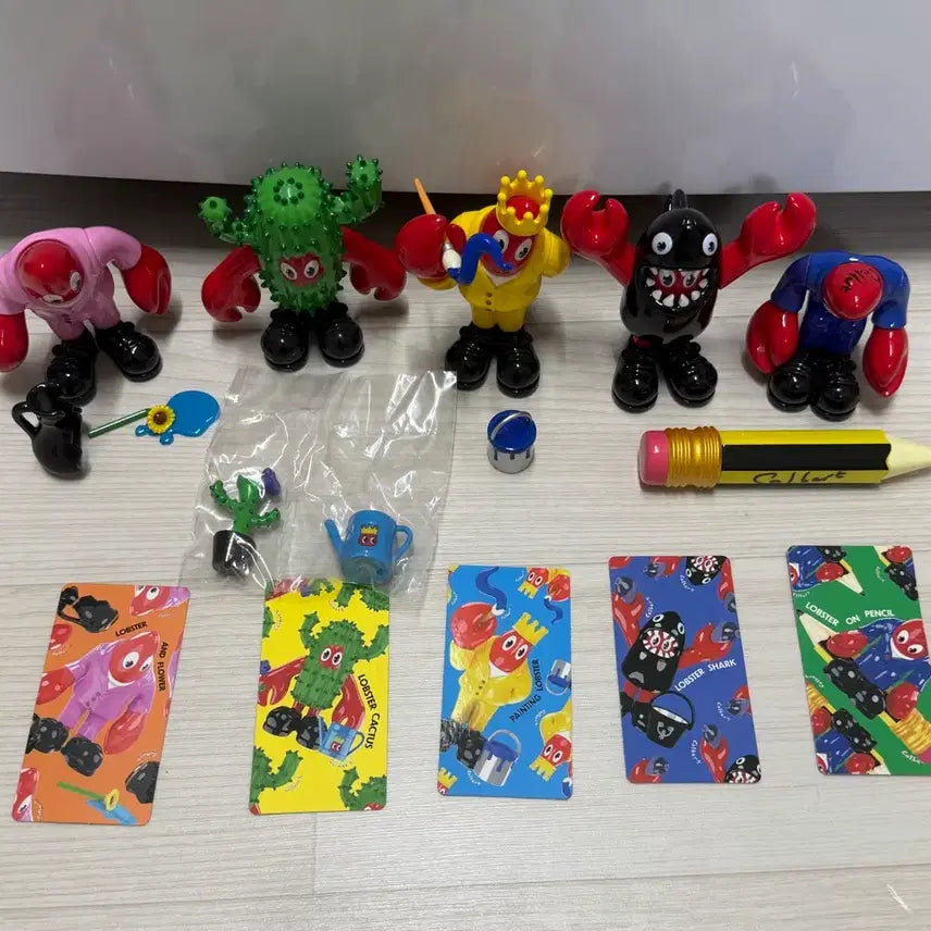 [BUNJANG] POP MART Philippe Starck Lobster Land Series (Opened) Set of 5 / 팝마트 필립 콜버트 랍스터 랜드 시리즈 5개 세트 (개봉)