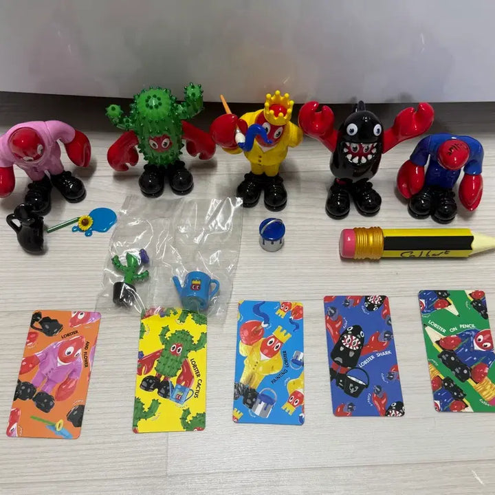[BUNJANG] POP MART Philippe Starck Lobster Land Series (Opened) Set of 5 / 팝마트 필립 콜버트 랍스터 랜드 시리즈 5개 세트 (개봉)