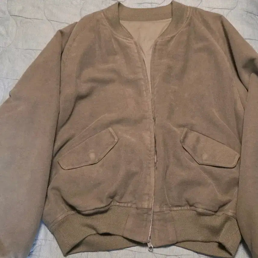 [BUNJANG] Brown Yak Reversible Moleskin Blouson Olive Grey Size 3 / 브라운야드 리버서블 몰스킨 블루종 올리브 그레이 3사이즈