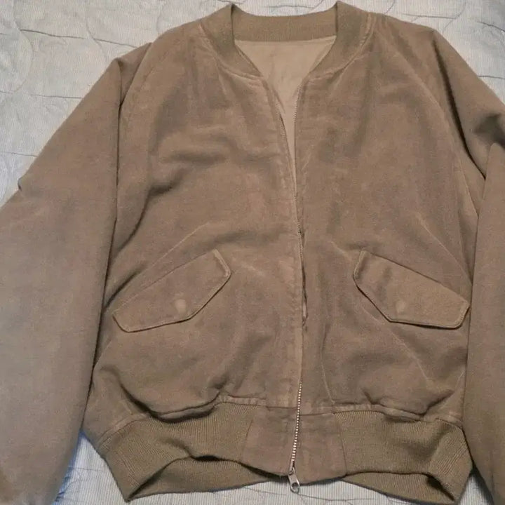 [BUNJANG] Brown Yak Reversible Moleskin Blouson Olive Grey Size 3 / 브라운야드 리버서블 몰스킨 블루종 올리브 그레이 3사이즈
