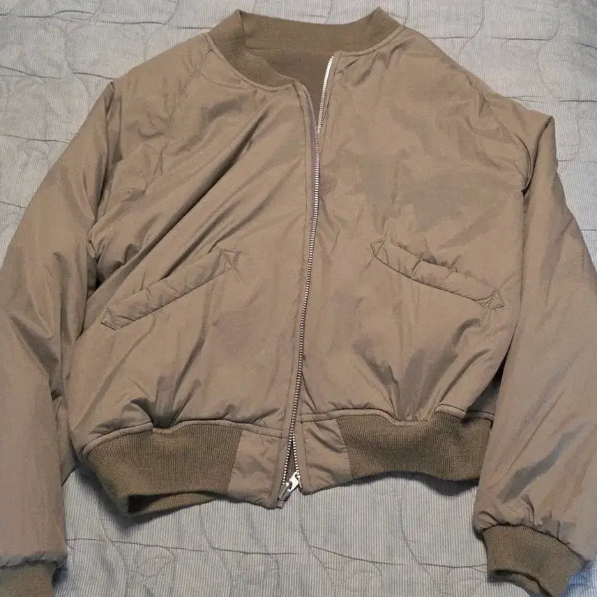 [BUNJANG] Brown Yak Reversible Moleskin Blouson Olive Grey Size 3 / 브라운야드 리버서블 몰스킨 블루종 올리브 그레이 3사이즈