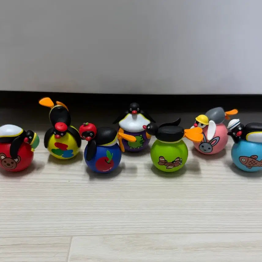 [BUNJANG] Pingu Pinguin Figurine Set (7 pieces, includes secret) / 핑구 오뚜기 피규어 7개 세트 (시크릿 포함)