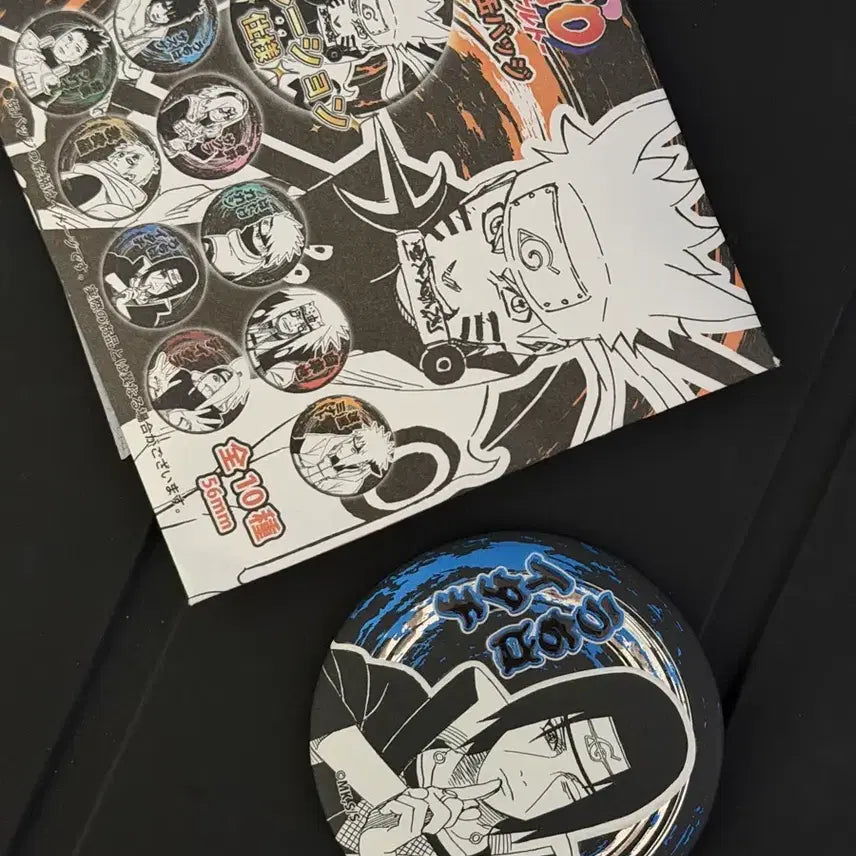 [BUNJANG] Naruto Itachi Jump Shop Original Art Can Badge / 나루토 이타치 점프샵 중프샵 캔뱃지 뱃지