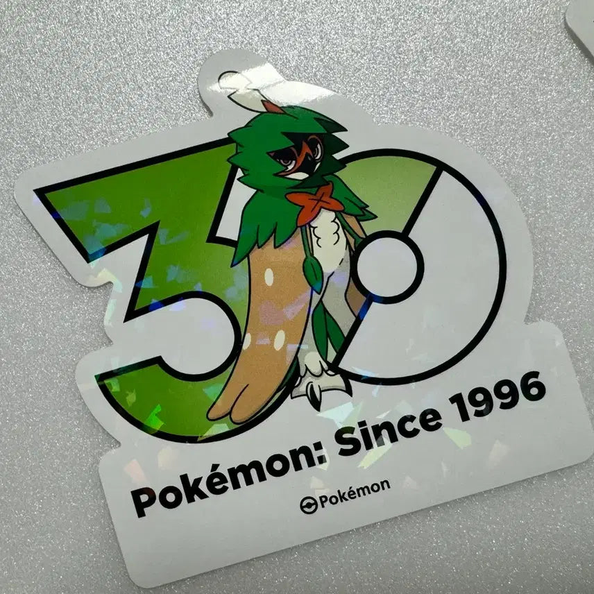 [BUNJANG] Pokemon 30th Anniversary Logo Stickers Hisuian Typhlosion / 포켓몬 30주년 로고 스티커 모크나이퍼 + 히스이 모크나이퍼