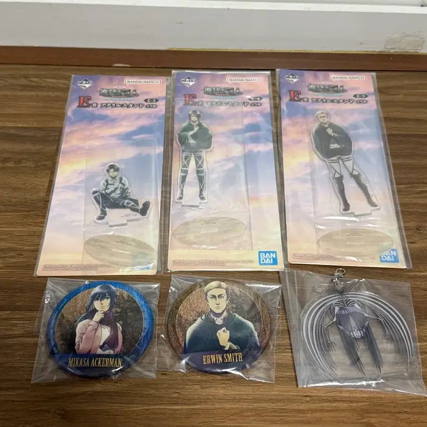 [BUNJANG] Attack on Titan Ichiban Kuji Merchandise Bundle Set (Sealed) / [택포1.2/미개봉] 진격의거인 F~G 하위상 굿즈 일괄
