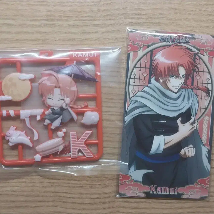[BUNJANG] Gintama Kamui Flat Collection Keychain &amp; Arcana Card Collection Bundle / 은혼 플랫 컬렉션 키링 카무이 + 아르카나 카드 컬렉션 카무이 일괄 판매