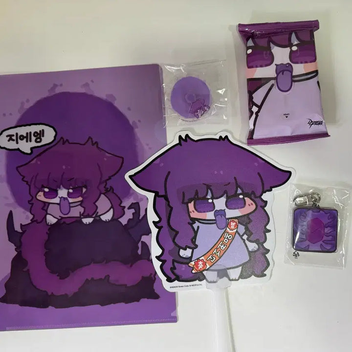 [BUNJANG] Dungeon &amp; Fighter Jieeng Goods Bundle Set / 던파 지에엥 플레이엑스포 굿즈세트 던전앤파이터 지에엥