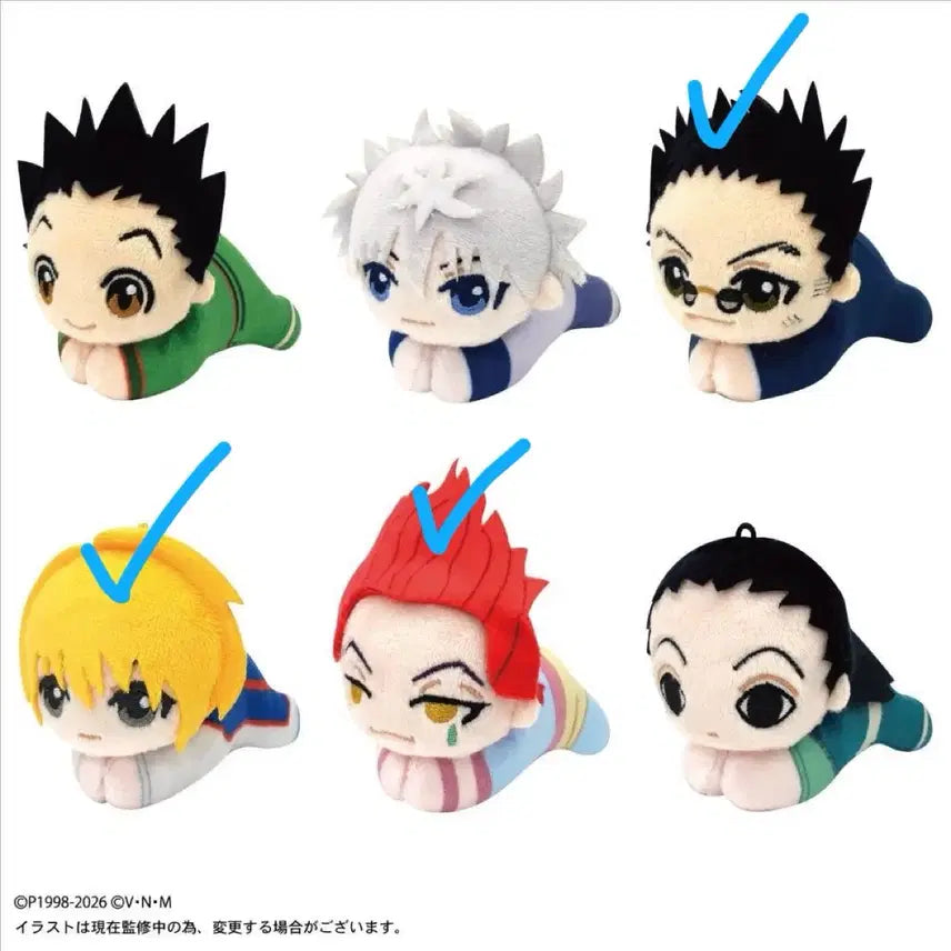 [BUNJANG] Hunter x Hunter Hug Character Chibi Figure Set - Kurapika, Hisoka, Leorio / 헌터헌터 허그캬라 크처피카 히소카 레오리오