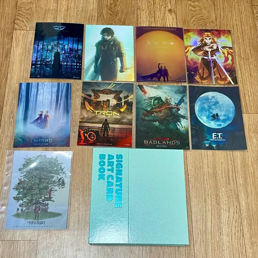 [BUNJANG] Dune, Dark Knight, Demon Slayer, Frozen, E.T. Art Cards Bundle with Art Card Book / 듄1,2,다크나이트,귀멸의칼날,겨울왕국,이티 디즈니등 아트카드+아트카드북
