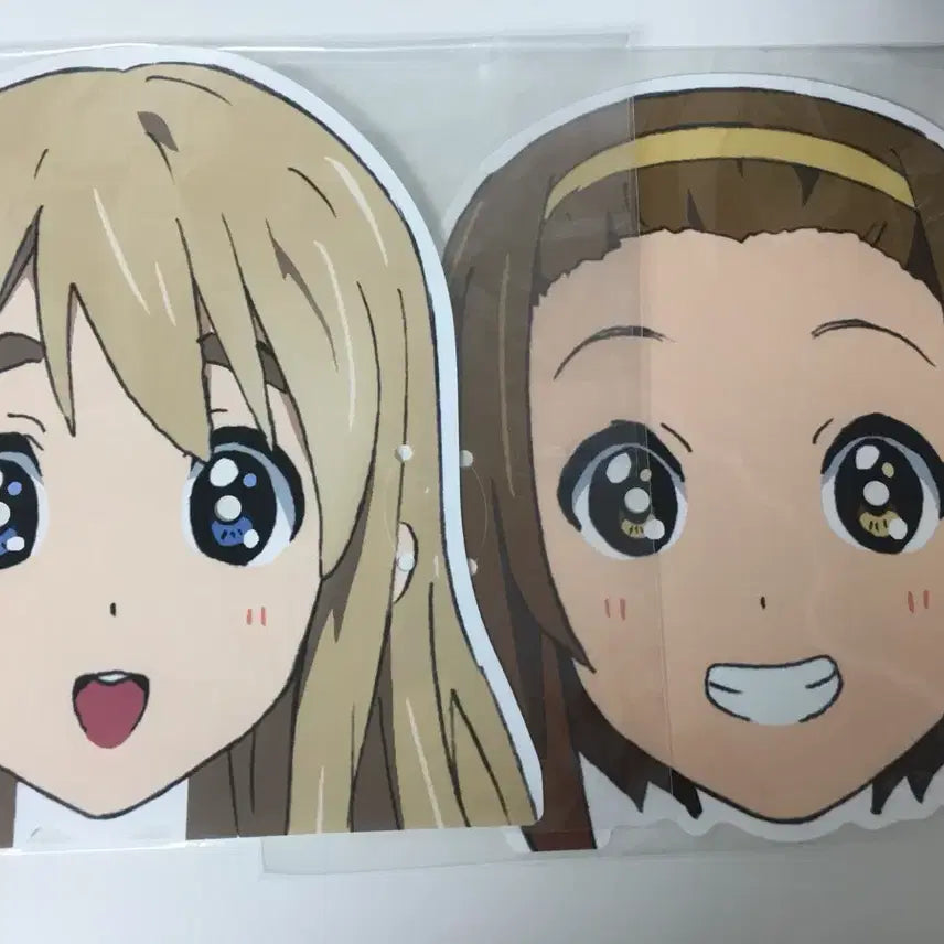 [BUNJANG] K-On! Tsumugi Kotobuki &amp; Ritsu Tainaka Mask Bundle Set / 케이온 츠무기 리츠 가면 일괄 판매합니다!