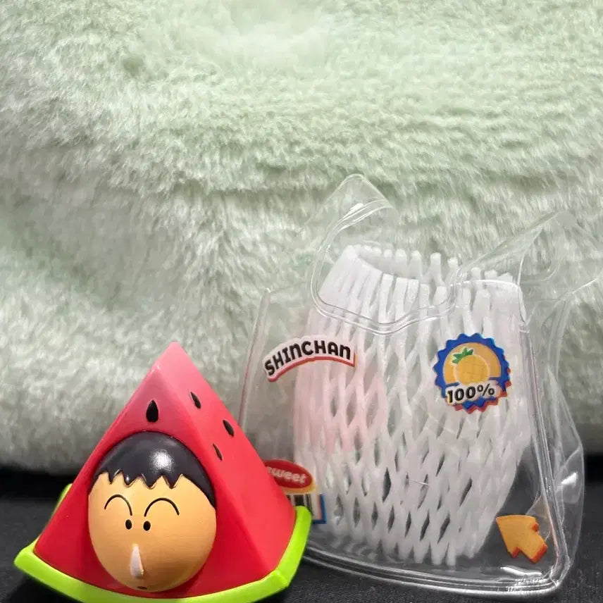 [BUNJANG] Crayon Shin-chan MENGGU Watermelon Figure / 맹구 수박 피규어(급처)