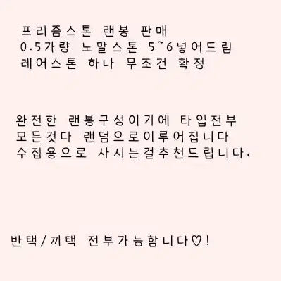 [BUNJANG] Prism Stone Random Bag / 프리즘스톤 랜봉