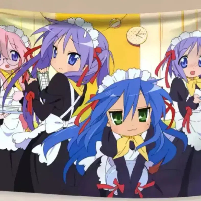 [BUNJANG] Lucky Star Maid Tapestry Poster (Unsealed) / 미개봉 럭키스타 메이드 테피스트리 포스터 판매합니다