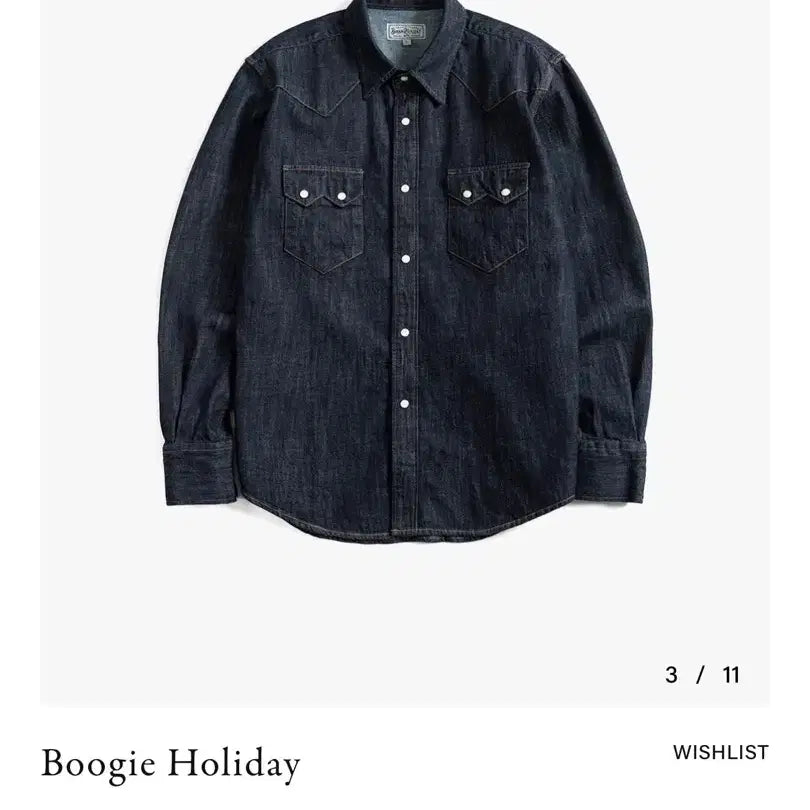 [BUNJANG] Boogie Holiday Denim Western Shirt XL / [XL] 부기홀리데이 데님 웨스턴 셔츠