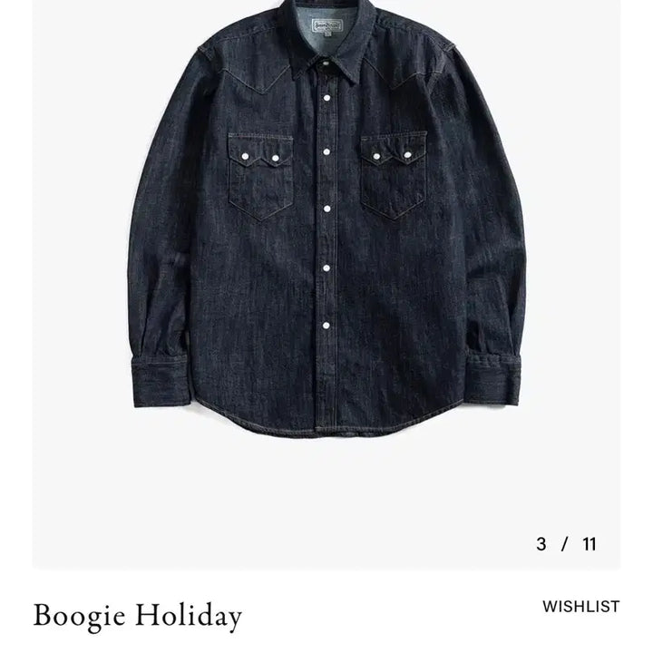 [BUNJANG] Boogie Holiday Denim Western Shirt XL / [XL] 부기홀리데이 데님 웨스턴 셔츠