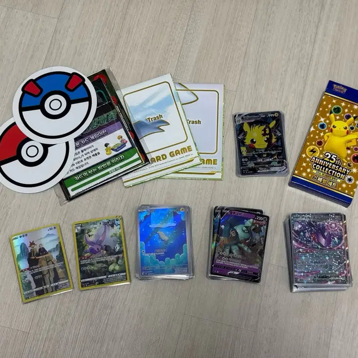 [BUNJANG] Pokemon TCG Cards Bundle (CHR, AR, EX, V) - 150 Cards / 포켓몬스터 카드 CHR, (구)AR, AR, EX, V 총 150장
