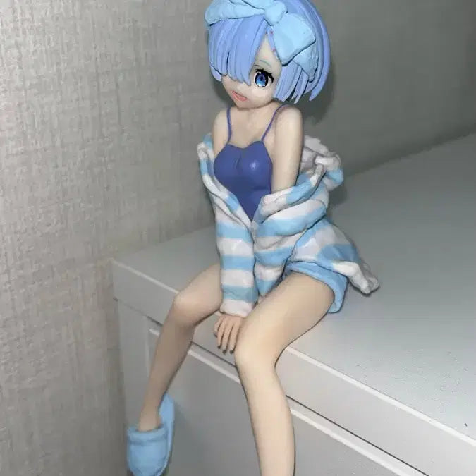 [BUNJANG] Re:Zero Rem Roomwear Original Color Noodle Stopper Figure / 리제로 렘 룸웨어 오리지널컬러 피규어 누들스토퍼