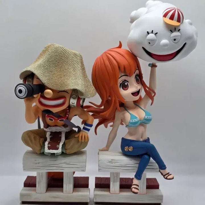 [BUNJANG] ShowHand One Piece Straw Hat Pirates Figure Set (8 Figures) / 쇼핸드 ShowHand 원피스 밀짚모자 해적단 피규어 일괄8명