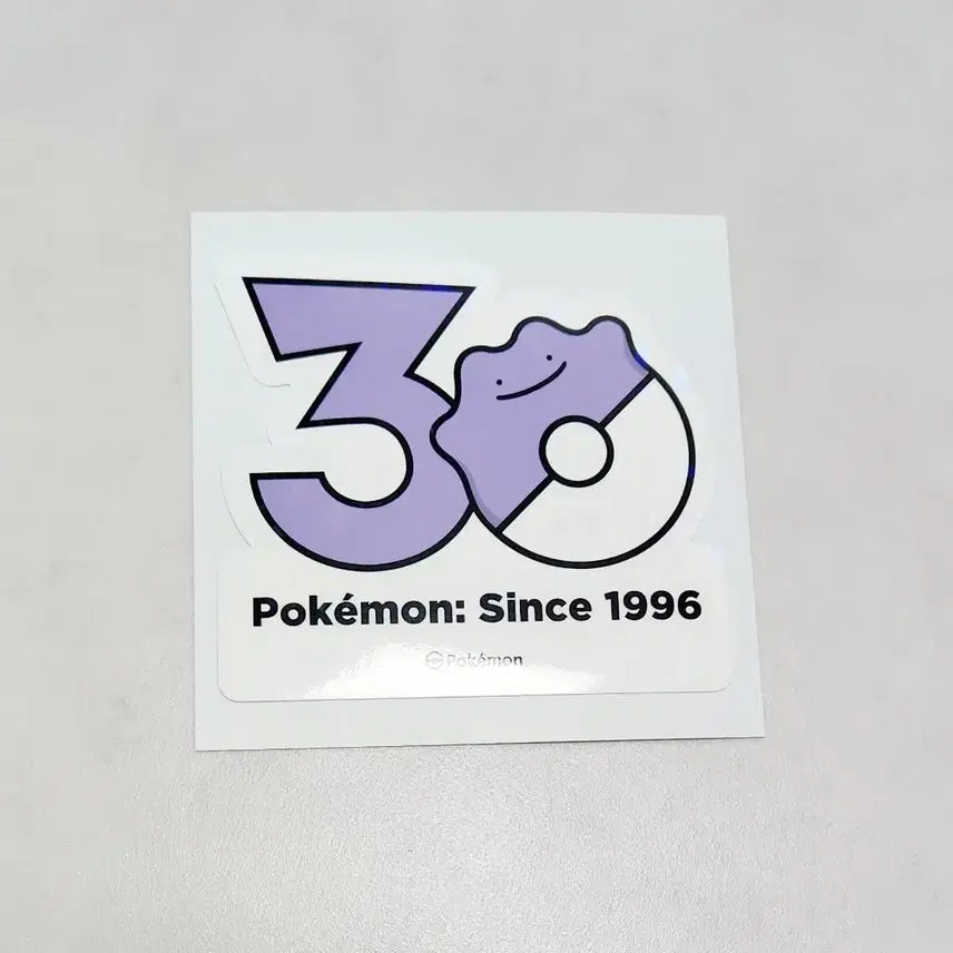 [BUNJANG] Pokemon 30th Anniversary Ditto Sticker / (새상품) 포켓몬 30주년 기념 메타몽 스티커