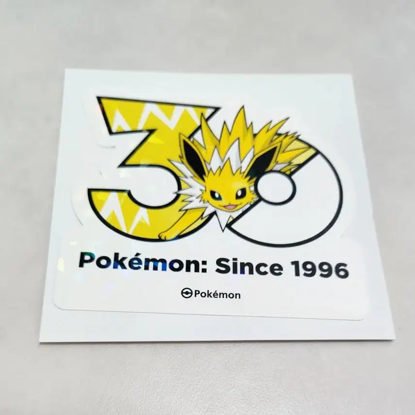 [BUNJANG] Pokemon 30th Anniversary Jolteon Sticker / (새상품) 성수 포켓몬 파티 30주년 쥬피썬더 스티커