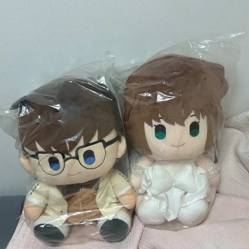 [BUNJANG] Detective Conan 30th Anniversary Lottery Conan &amp; Rose Plush Set / 코난 30주년 쿠지 코난,장미 인형 세트