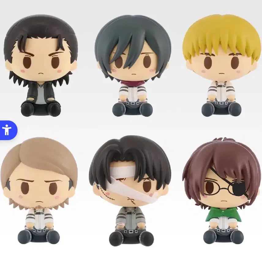 [BUNJANG] Attack on Titan Chokonokko Figure Set (Ichiban Kuji) / [미개봉] 제일복권 진격의거인 H,I 초코노코 피규어