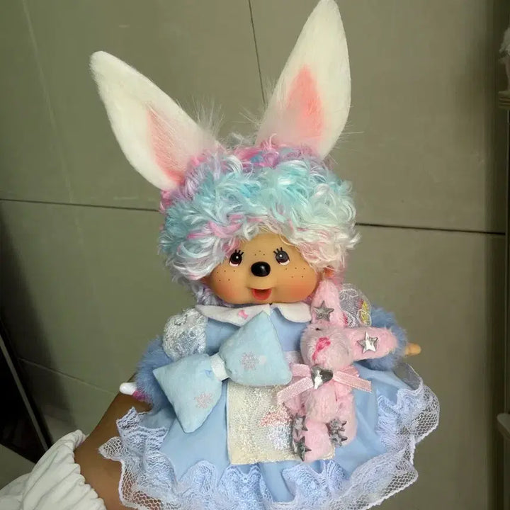 [BUNJANG] Custom Monchhichi Rabbit Plush / 커스텀 몬치치