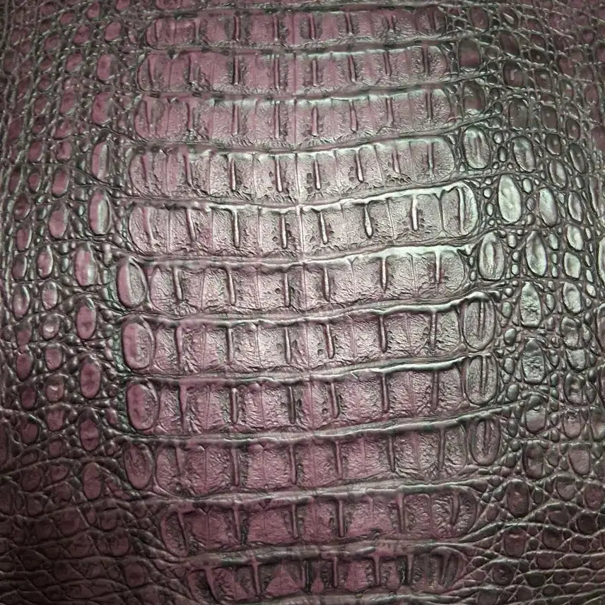 [BUNJANG] Purple Crocodile Leather Tote Bag Shoulder Bag / 보라색 크로커다일 가죽 토트백 숄더백