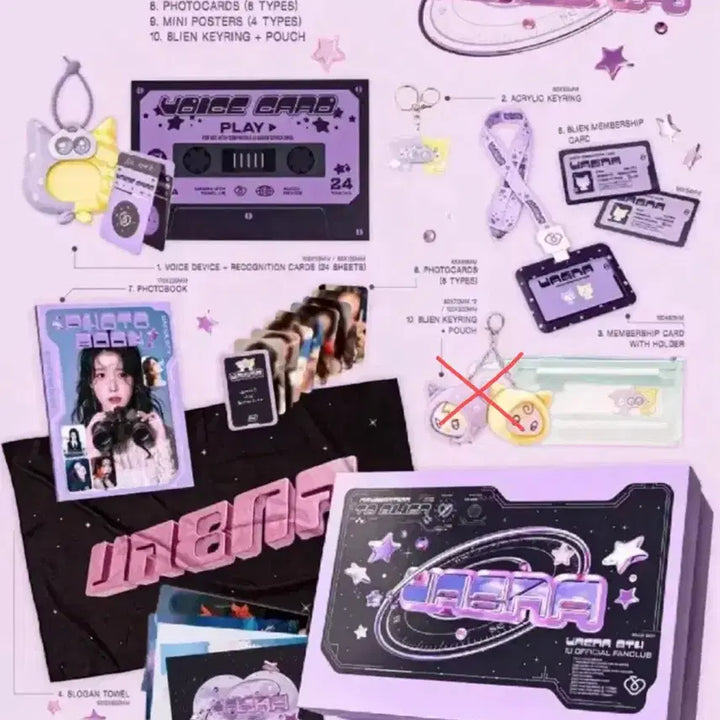 [BUNJANG] IU Uaena 8th Fanclub Kit / 아이유 유애나 8기 팬클럽 키트