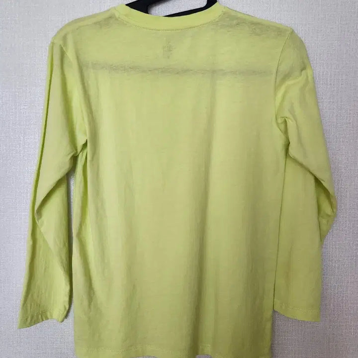 [BUNJANG] Topten Kids Long Sleeve T-Shirt Fluorescent Yellow Size 140 / 의류 아동 상의 탑텐키즈 긴팔티 형광노랑 140사이즈